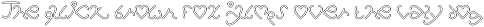 I  Love You Font preview
