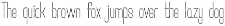 Static Font preview