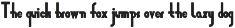 Zeraf Font preview