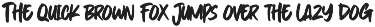 Byassa - Quick Brush Font preview