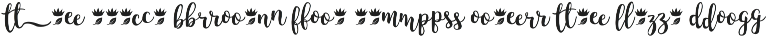 King Basil - handmade brush font font preview