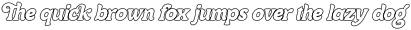 Centrio Typeface Outline-Italic otf (400)