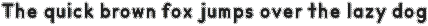 Dashed Font preview