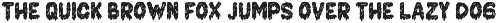 Cake Zombie font preview