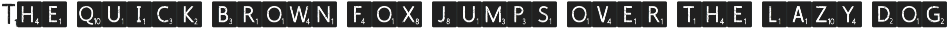Scrabblish Game Letters Font font preview