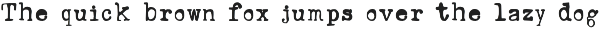 Ana's Rusty Typewriter font preview
