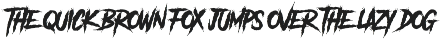 Another Danger - Horror Font font preview