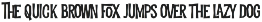 Dreadful +Extras font preview