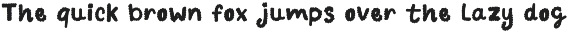 Clouddy font preview