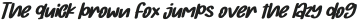 Christmas Weekday Italic Regular otf (400) Sample
