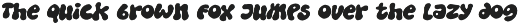 Dirty Clouds - Rough Bubble Font font preview