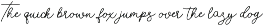 Hardwired font preview