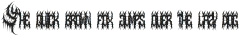 Dagger Metal Font otf (400) Sample