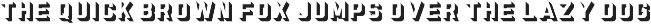 Factory - layered 3d font font preview