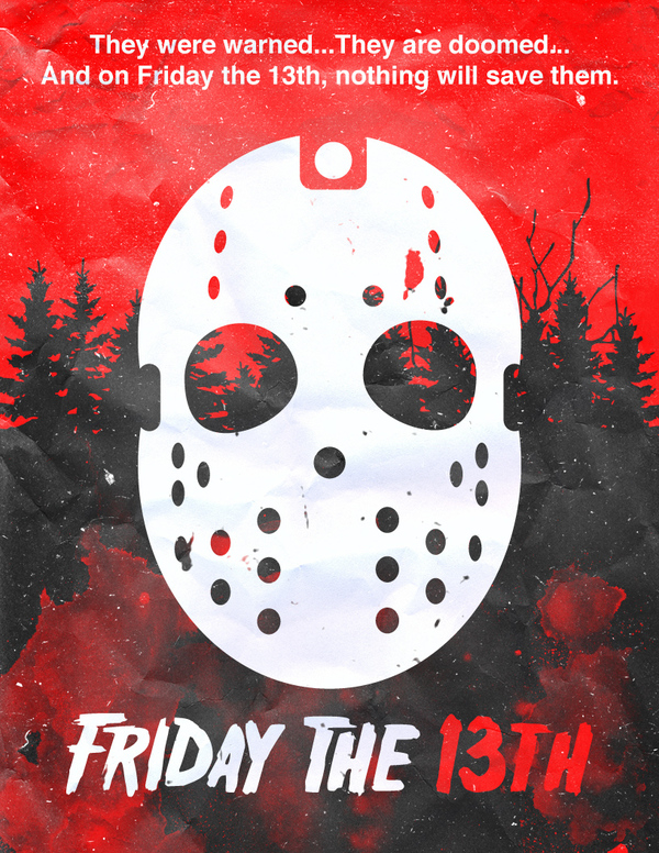 Art Poster Friday the 13th - Blockbuster