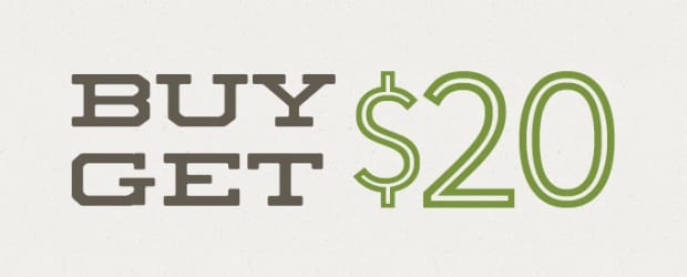 Creative Monday Special: Buy $20 + Get $20