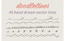 45 Hand Drawn Vector Lines by Jamie Pickering