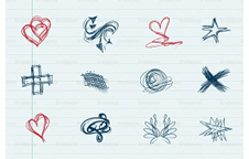 Doodle Shape Brush Pack by EezyPremium