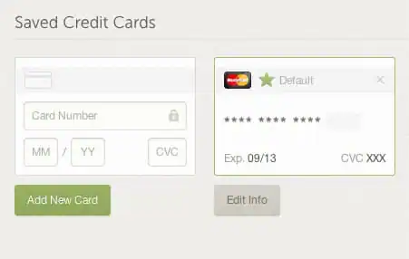 Add-Remove Credit Card