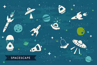 Vector SpaceScape Illustration by Gemma Garner