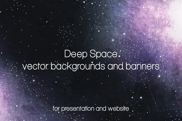 Deep Space backgrounds and banners by GrannyDesign
