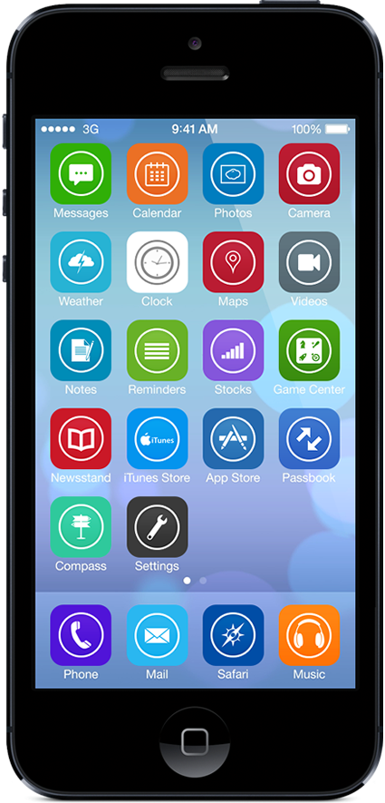 ios7 flat icons