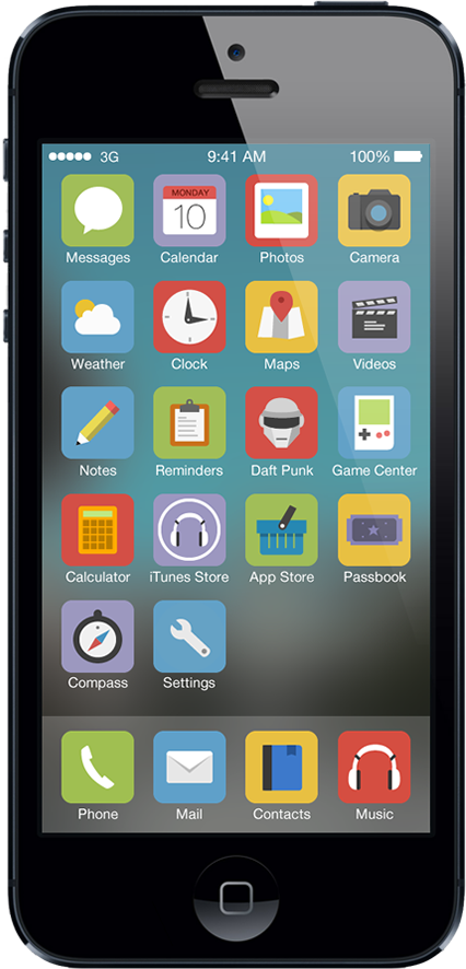 ios7 flat icons