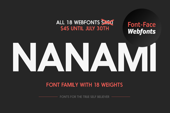 Nanami Webfont Family by HypeForType