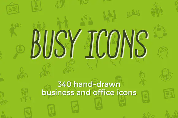 Busy Icons- 340 business icons by Jolly Shop