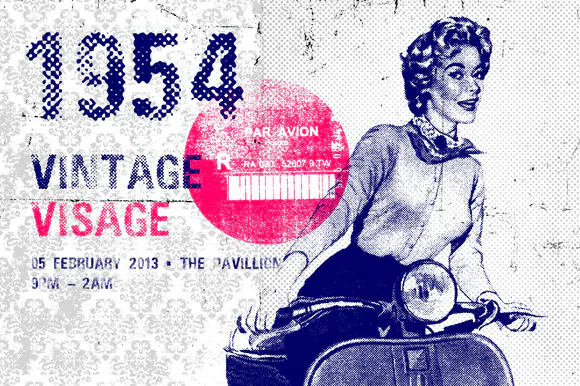 Dirty Halftone Font by Offset