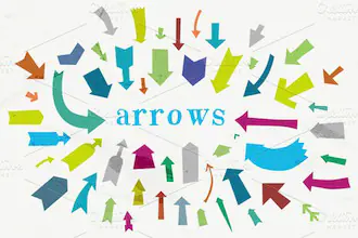 Vector Arrow Shapes by Thrift n Thistle