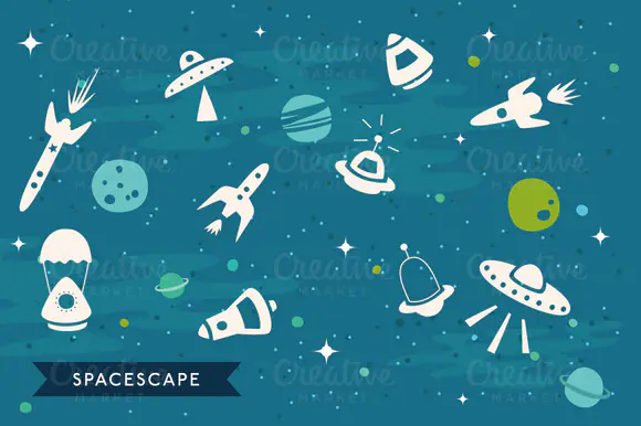 Vector SpaceScape Illustration by Gemma Garner