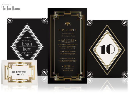 Design Your Perfect Wedding Invitations: Art Deco/Gatsby Style