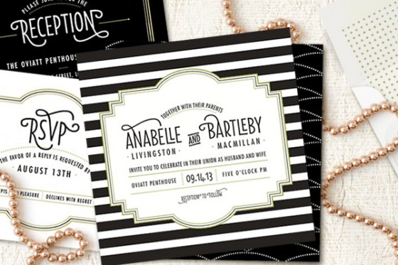 Design Your Perfect Wedding Invitations: Art Deco/Gatsby Style