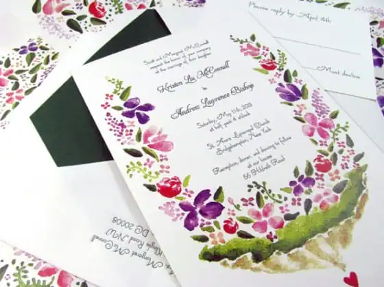 Watercolor-letterpress-invitations