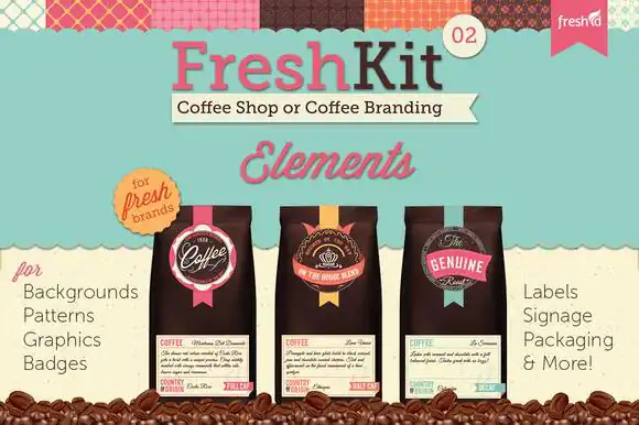 FreshKit 02 Coffee Cafe Elements