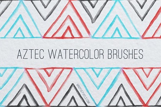 53 Aztec Watercolor Brushes