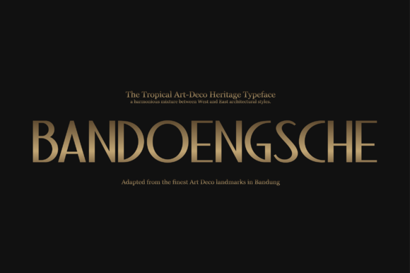 Bandoengsche Typeface