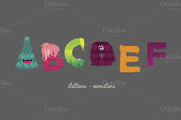 Letters monsters