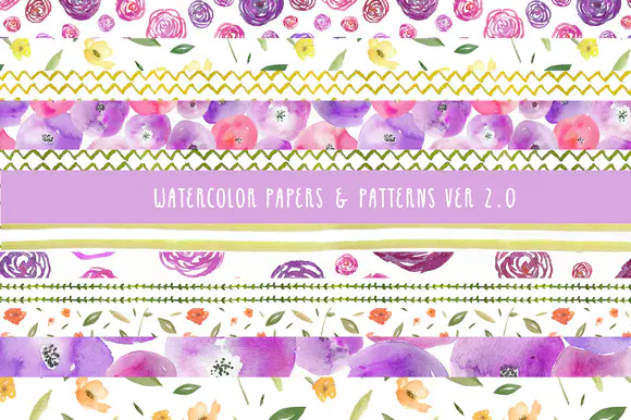 Watercolor Patterns 2