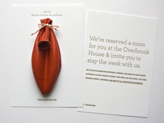 Unique non paper wedding invitations