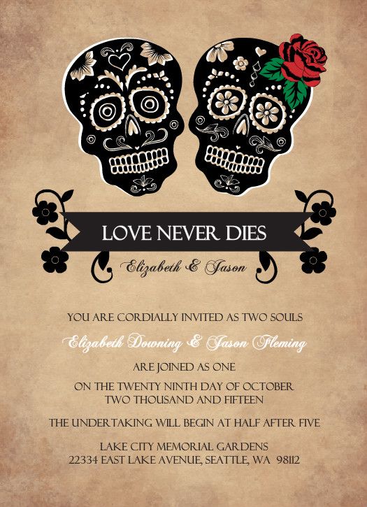 12 Spooky Wedding Invites - Creative Market Blog