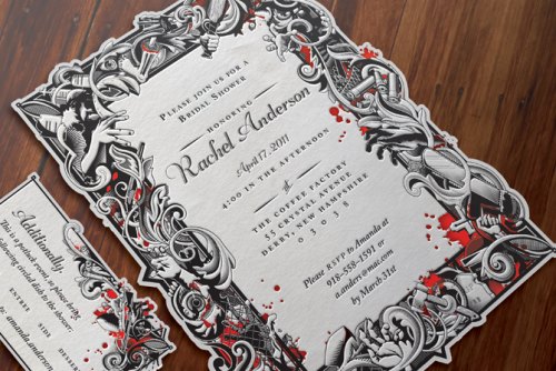 12 Spooky Wedding Invites Creative Market Blog