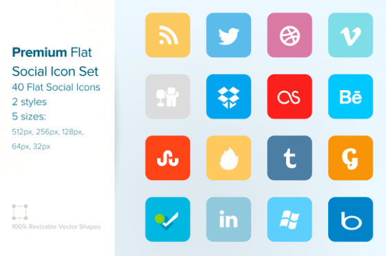 premium-flat-social-icon-set-(64px)-f