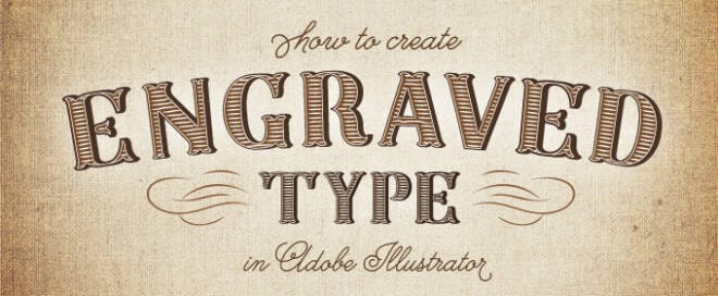 How to Create Engraved Type in Illustrator