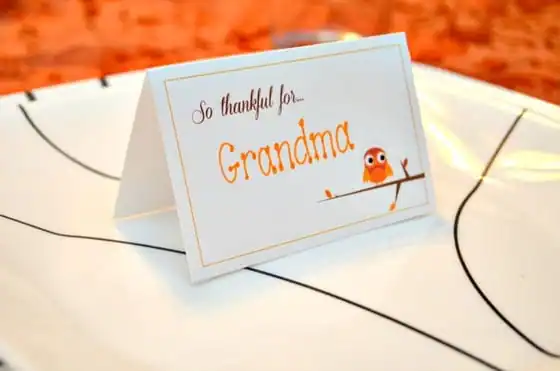 Thanksgiving Placecard Printable