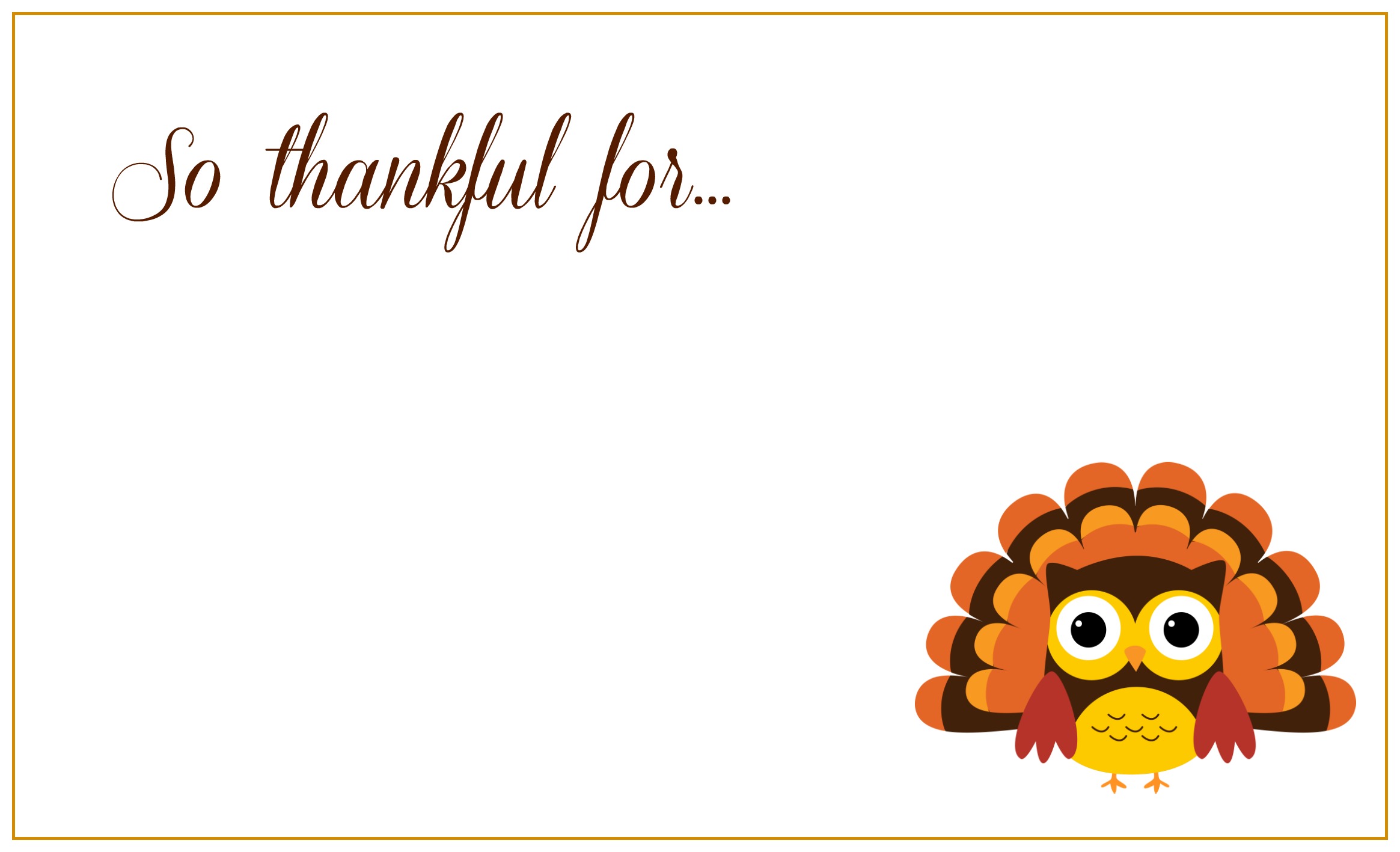 Thanksgiving Thank You Cards Free Printable Pdf