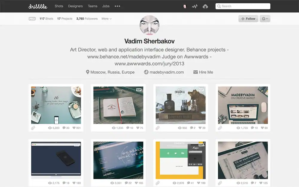 Dribbble Profile