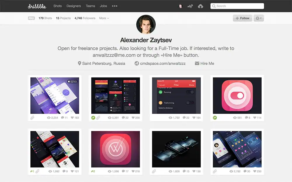 Dribbble Profile