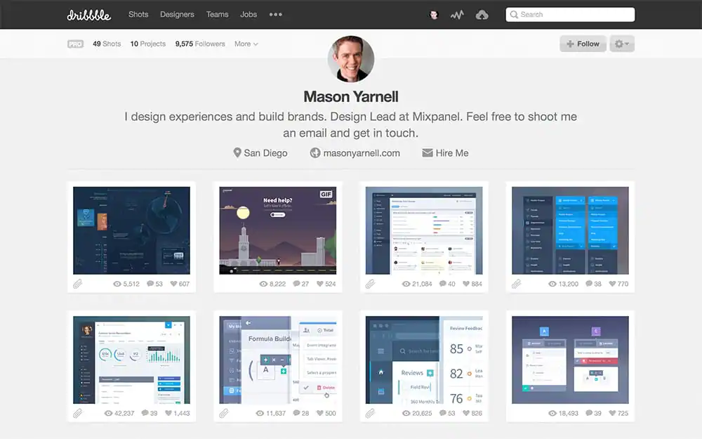 Dribbble Profile